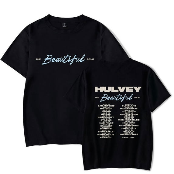 Hulvey Beautiful Tour T-Shirts Merch Women Clothes Trend Casual Short Sleeve Top