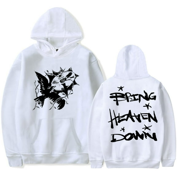 Hulvey Bring Heaven Down Hoodie Men Women Long Sleeve Hooded Sweatshirt Fashion Pullovers