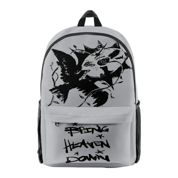 Hulvey Bring Heaven Down Merch Backpack Rapper Bags Unisex Fashion Casual Streetwear Shoulders Bag