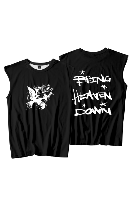 Hulvey Bring Heaven Down sleeveless vest Women Men Streetwear Casual Clothes