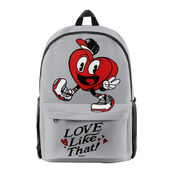 Hulvey Love Like That Merch Backpack Rapper Bags Unisex Fashion Casual Streetwear Shoulders Bag