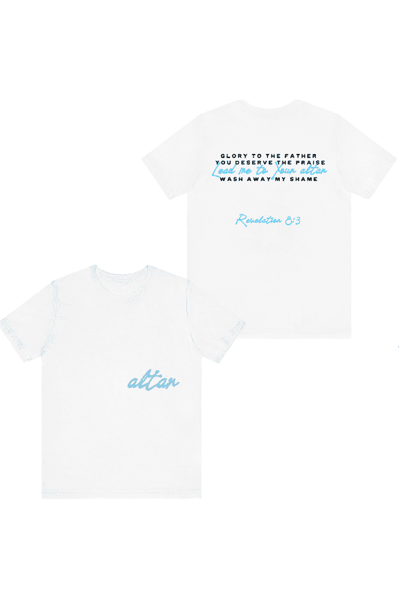 Altar T-shirt Printed Shirt Unisex Men Women Rapper Tee Short Sleeve Crewneck Top