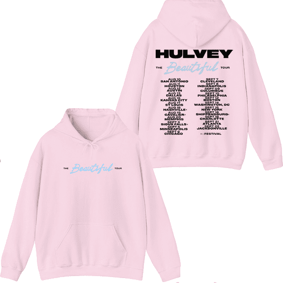 Hulvey Merch Beautiful Tour Hoodie Printed Hoodies Men Women Rapper Long Sleeve Pullover Top
