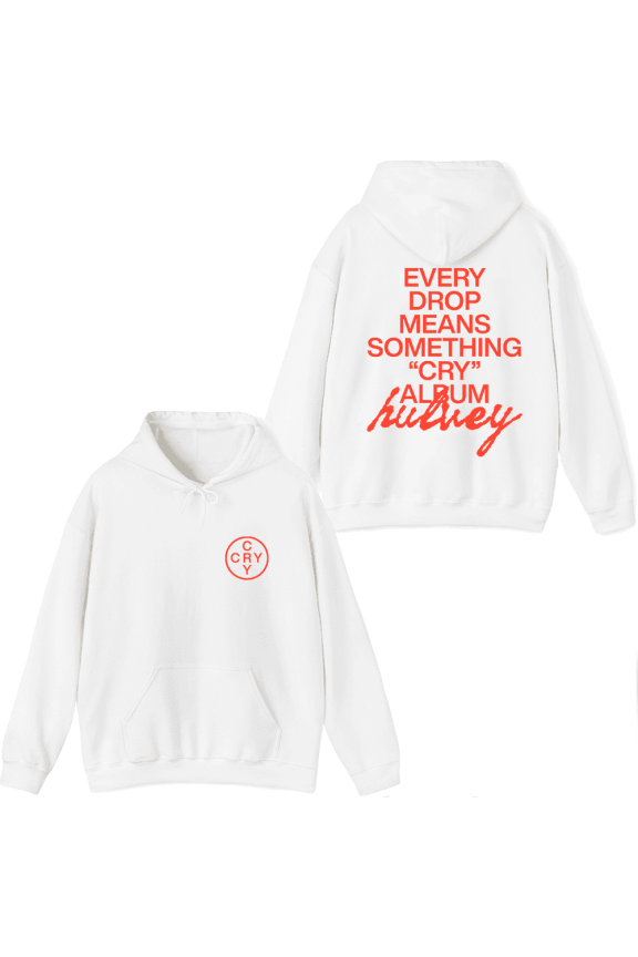 Hulvey Merch Every Drop Means Something Hoodie Printed Hoodies Men Women Rapper Long Sleeve Pullover
