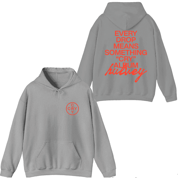 Hulvey Merch Every Drop Means Something Hoodie Printed Hoodies Men Women Rapper Long Sleeve Pullover