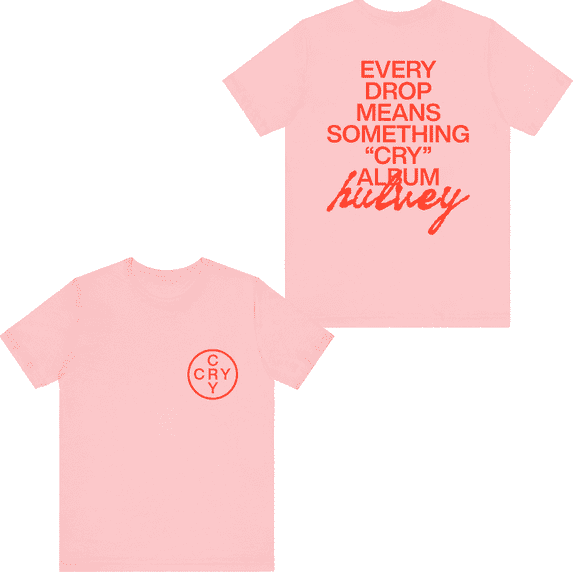 Hulvey Merch Every Drop Means Something T-shirt Printed Shirt Unisex Rapper Tee Short Sleeve Top