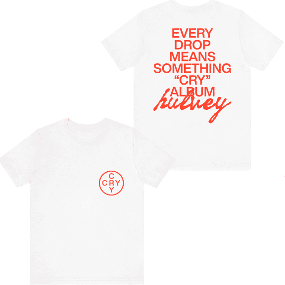 Hulvey Merch Every Drop Means Something T-shirt Printed Shirt Unisex Rapper Tee Short Sleeve Top