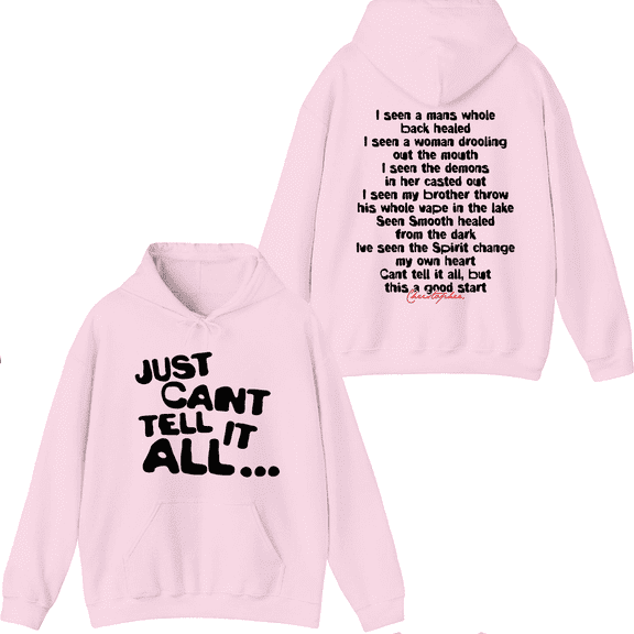 Hulvey Merch Just Can't Tell It All Hoodie Printed Hoodies Men Women Rapper Long Sleeve Pullover