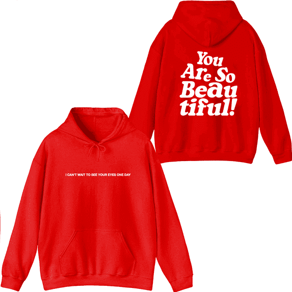 Hulvey Merch You Are So Beautiful Hoodie Printed Hoodies Men Women Rapper Long Sleeve Pullover Top