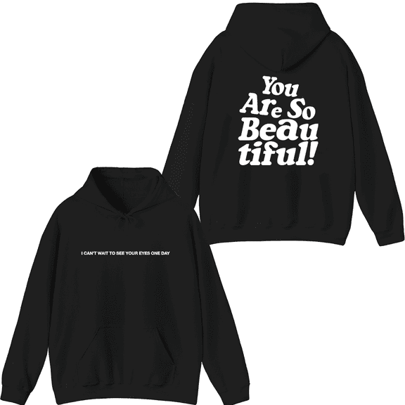 Hulvey Merch You Are So Beautiful Hoodie Printed Hoodies Men Women Rapper Long Sleeve Pullover Top