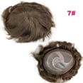 thumbnail image 1 of Huma Hair Wigs For Men Toupee Mono Base Men Wigs Hair Replacement System PU Around Firm Lace Front Natural Hairline 10X8 Toupee, 1 of 1