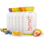Huma Plus Chia Energy Gel, PLUS Variety Pack, 24 Count, Double Electrolytes, Vegan, Gluten Free