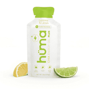 Huma Plus Double Electrolytes - Chia Energy Gel, Lemon Lime, 12 Gels, 1x Caffeine