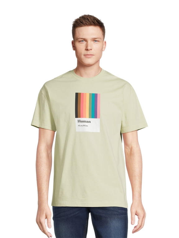 Human All Gender Love Wins Pride for Everyone Graphic Tee Shirt, Men's Sizes S-3XL