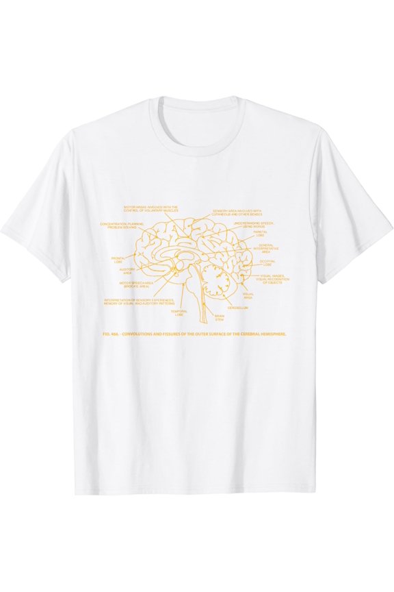 Human Anatomy Brain Shirt Medical Student Tee T-Shirt