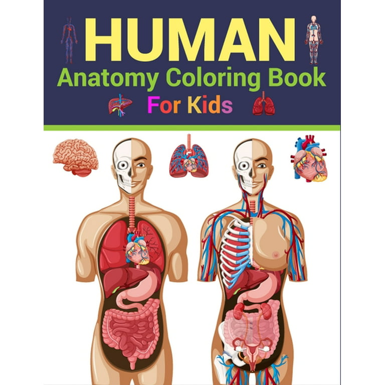 Human Anatomy Coloring Book for Kids Ages 4-8: 37 Human Body Physiology Coloring  Pages Great Gift Activity Book for Boys & Girls, Ages 4, 5, 6, 7, and  (Paperback)