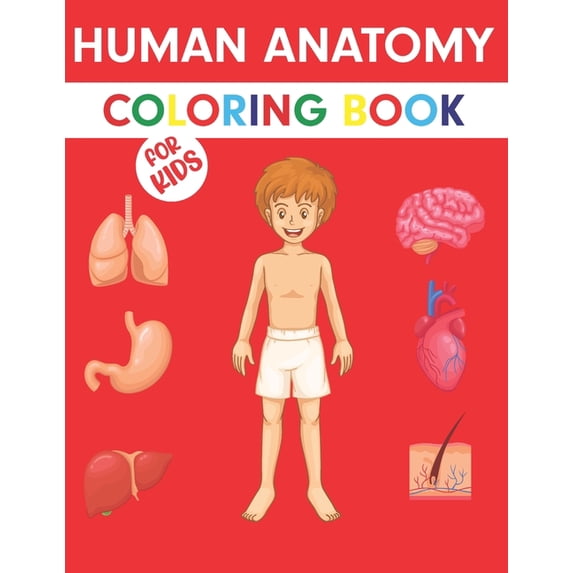 Human Anatomy Coloring Book For Kids: Human Anatomy Coloring Book For Kids: Human Body coloring & activity book for , (Paperback)