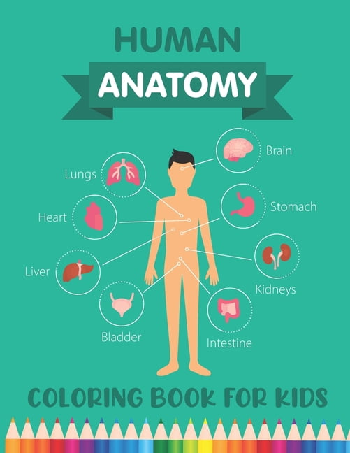 Human Anatomy Coloring Book for Kids: Over 30 Human Body Parts Coloring Book - Human Body for Kids - Human Physiology Coloring Book - 4-8 Years Old Children's Science Books - Great Gift for Boys & Gir