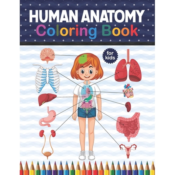 Human Anatomy Coloring Book For Kids: Get To Know The Human Organs Kids Anatomy Coloring Book An Easier And Better Way To Learn Anatomy. Preschool Home school Activity About Biology. Children's Scienc