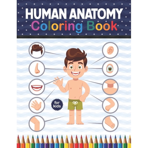 Human Anatomy Coloring Book For Kids: Human Body Anatomy Coloring Book For Kids, Boys and Girls and Medical Students. Human Anatomy Medical Book for Middle School Students. Human Body Anatomy Coloring