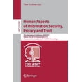 thumbnail image 1 of Human Aspects of Information Security, Privacy and Trust: 5th International Conference, Has 2017, Held as Part of Hci In, (Paperback), 1 of 1