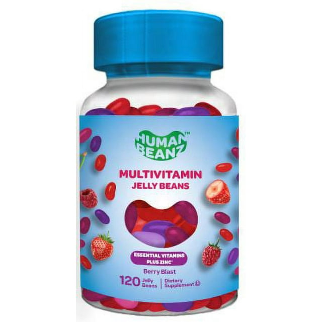 Human Beanz Kosher Multivitamin Jelly Beans Berry Blast Flavor 120