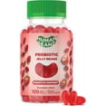 thumbnail image 1 of Human Beanz Probiotic Jelly Beans for Adults, 2 Billion CFU Digestive Health Supplement, Gut Health & Immune Support, Gluten-Free Kosher Halal Vegetarian, 120 Strawberry Gummies, 1 of 9