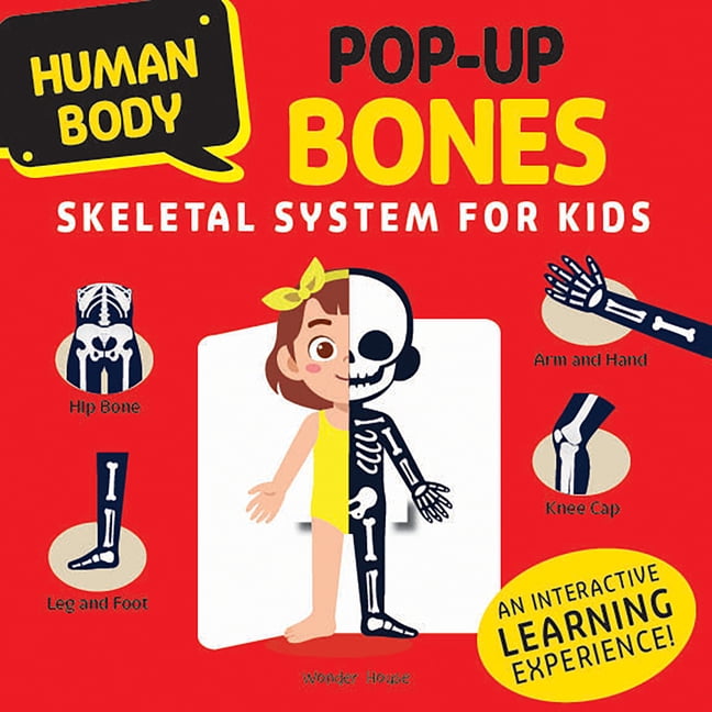 Human Body Pop-Up Bones Skeletal System for Kids, (Hardcover)