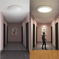 thumbnail image 1 of Human Body Sensing Ceiling Light, Motion Detection, 18w White Led Fixture, 230mm Circular Design, for Courtyard Corridors Balcony,Vsgery, 1 of 8
