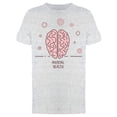 thumbnail image 1 of Human Brain Mental T-Shirt Men -Image by Shutterstock, Male XX-Large, 1 of 2