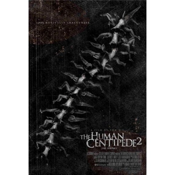 Human Centipede 2 Movie Poster Metal Print 12x16 12x16 Square Adults Best Posters