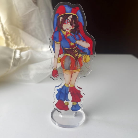 Human Circus Performer Full Body Acrylic standee 15cm, Animated Web Series Fan Art Desk Decor, Collectible Display Gift