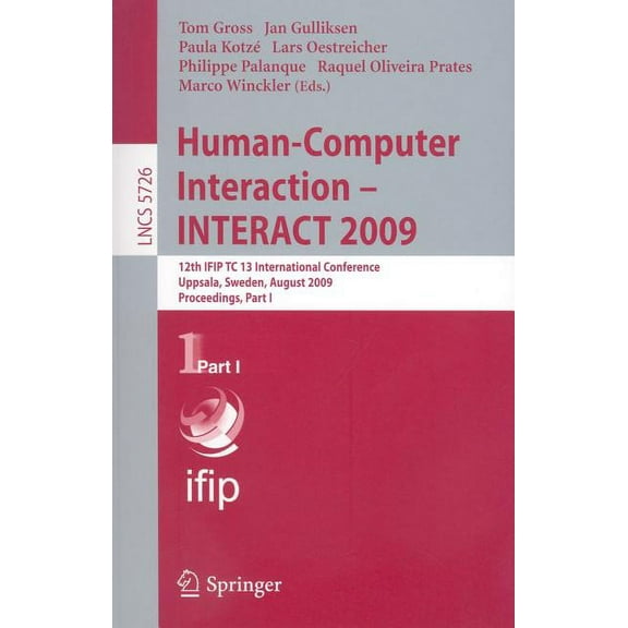 Human-Computer Interaction--INTERACT 2009, (Paperback)