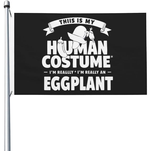 This Is My Human Costume Flag For Room Guys Double Sided Fun Flag Outdoor Banner For Home Garden Patio 3x5 Ft, This Is My Human Costume Tapestry For Living Room