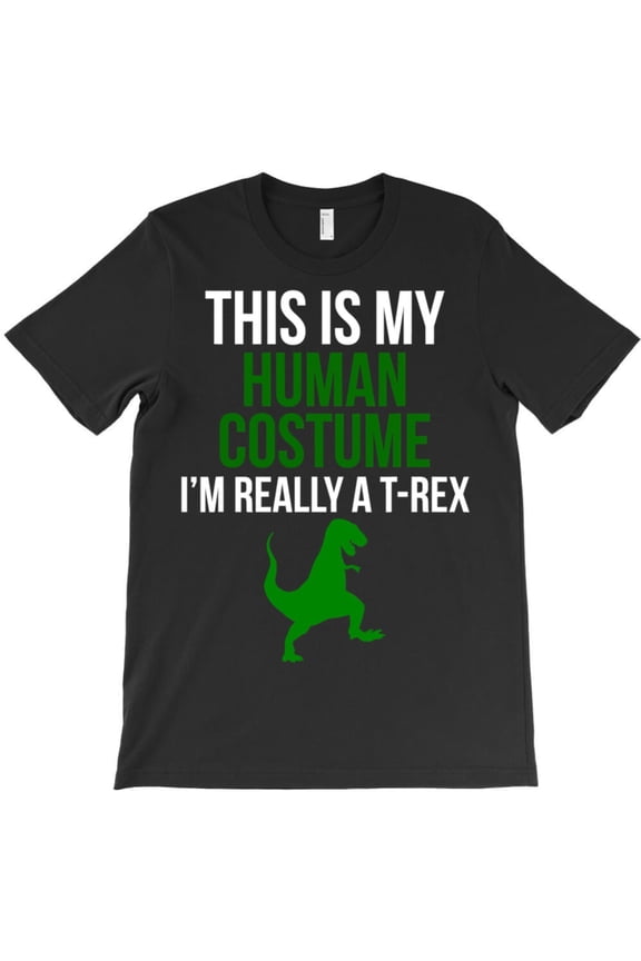Human Costume I'm Really A T-Rex Funny Halloween Holiday Graphic T-Shirt G10631, Up to 5XL