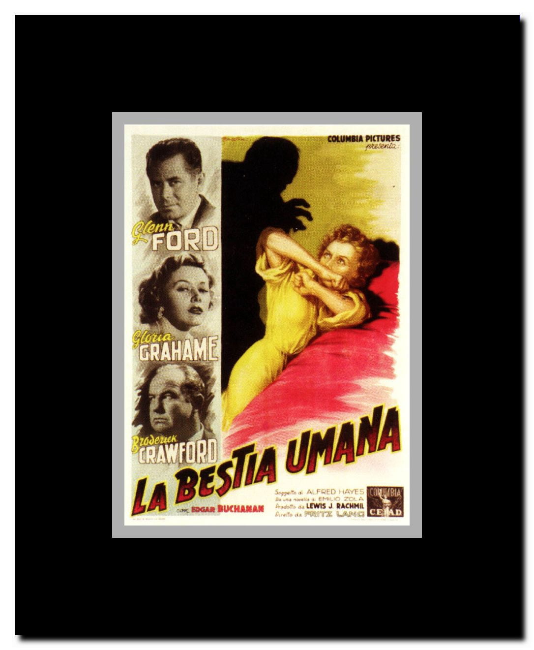 Human Desire Framed Movie Poster