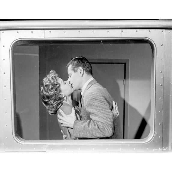Human Desire Man in Suit Kissing the Lady Photo Print (24 x 30)
