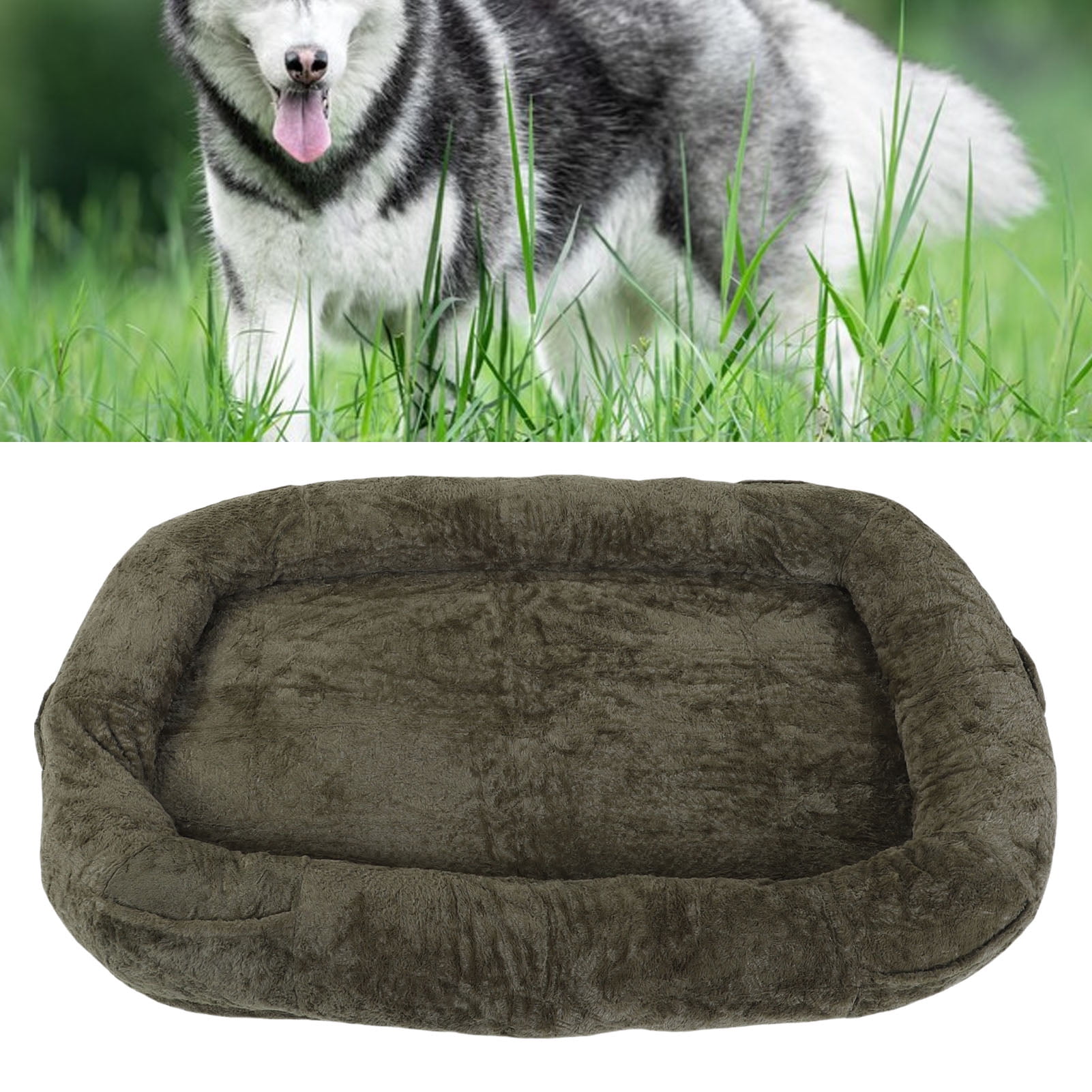 Human Dog Bed 71x47x12in Washable Extra Large Comfortable Pet Bed with Soft Blanket for Sleeping