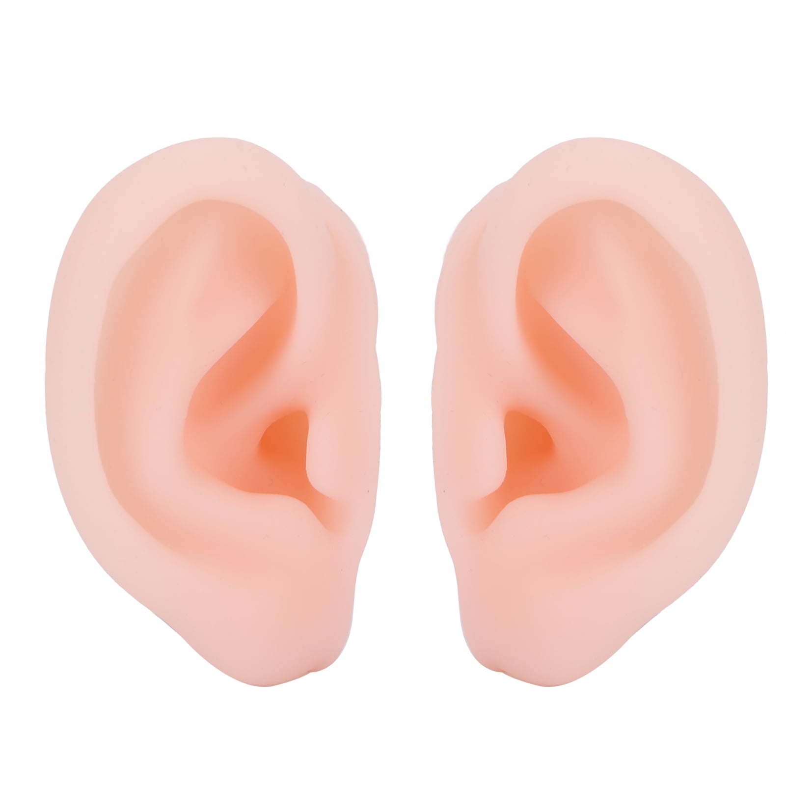 Human Ear Model, Waterproof Flexible Ear Model Simulation 1 Pair Soft