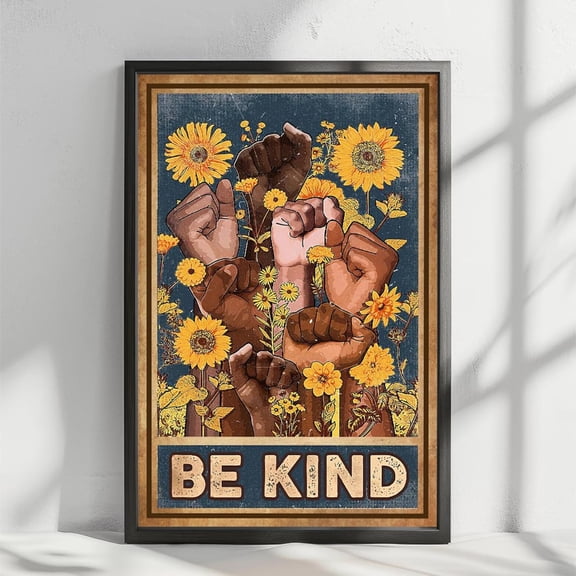 Human Equality Inclusive Wall Art Print, Unframed Paper Poster 11x14in