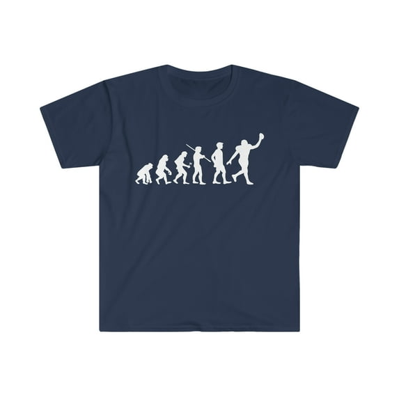 Human Evolution American Football Player Unisex T-shirt, S-3XL