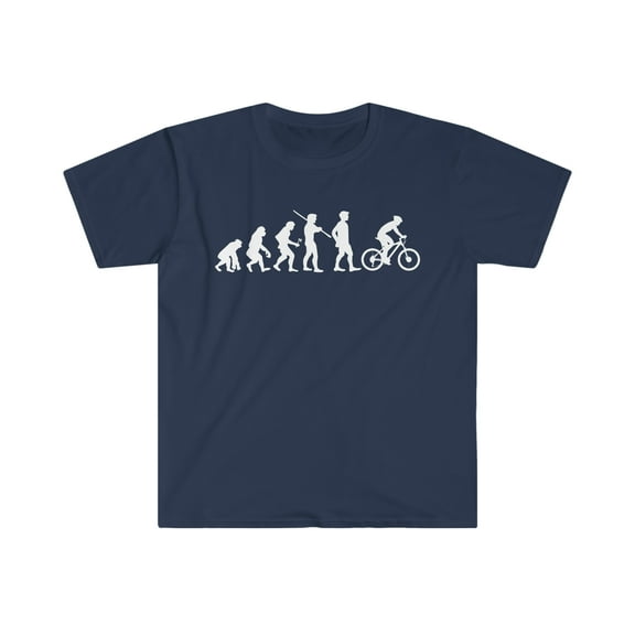 Human Evolution Cycling Cycler Unisex T-shirt, S-3XL