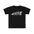 thumbnail image 1 of Human Evolution Darts Player Unisex T-shirt, S-3XL, 1 of 2
