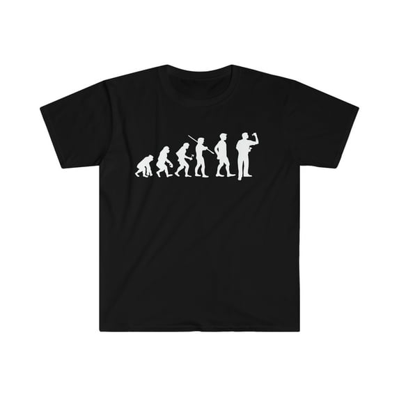 Human Evolution Darts Player Unisex T-shirt, S-3XL