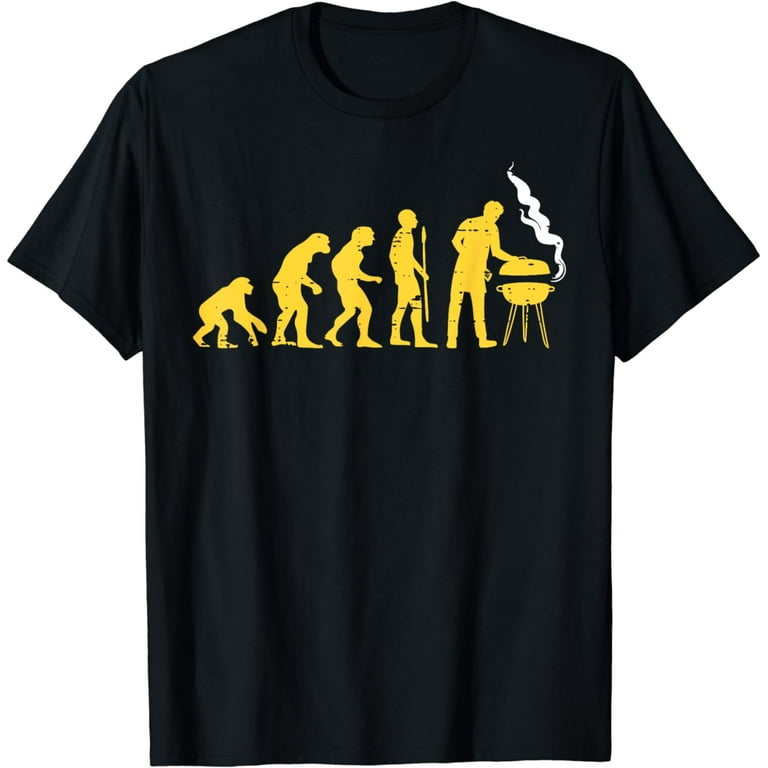 Evolution Of Grilling Bbq Barbecue Grill Master T-Shirt Evolution Of Grilling Bbq Barbecue Grill Master T-Shirt