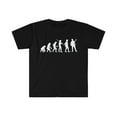 thumbnail image 1 of Human Evolution Guitar Player Guitarist Unisex T-shirt S-3XL, 1 of 2
