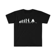 Human Evolution Ice hockey Player Unisex T-shirt S-3XL