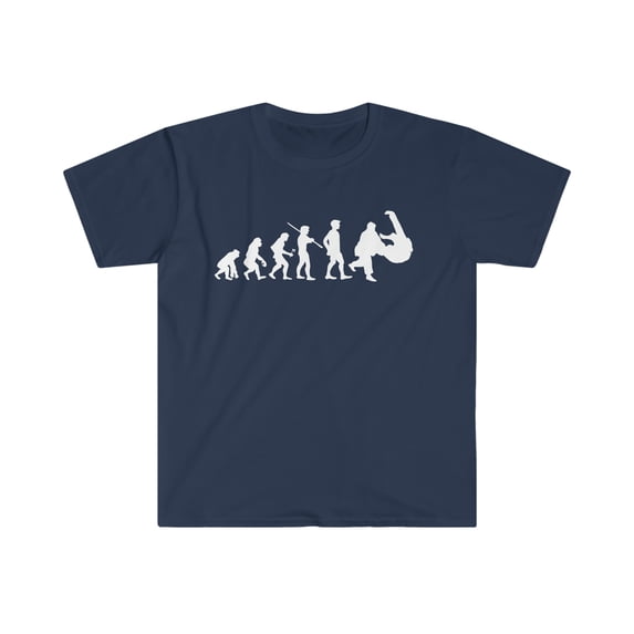 Human Evolution Judo Unisex T-shirt S-3XL