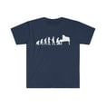 thumbnail image 1 of Human Evolution Piano Player Pianist Unisex T-shirt S-3XL, 1 of 2