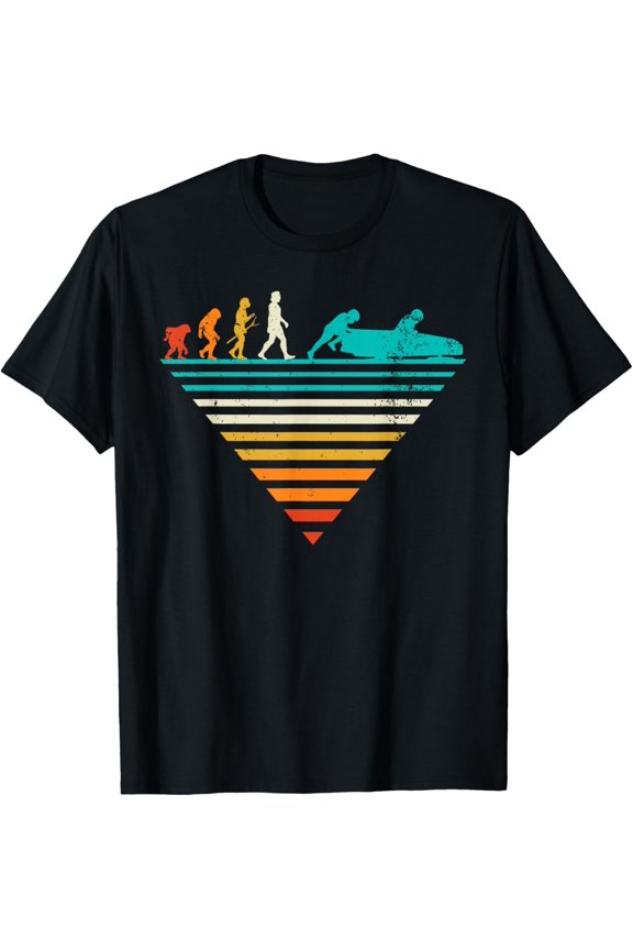 Human Evolution - Player Vintage Bobsled T-Shirt